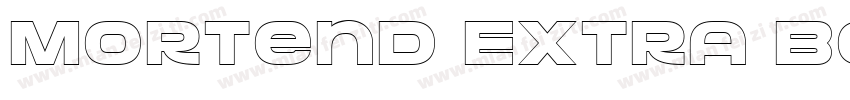 Mortend Extra Bold字体转换